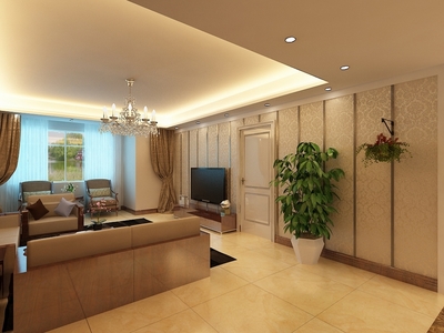 簡(jiǎn)約美式風(fēng)格，打造遠(yuǎn)洋萬和城三室溫馨雅居——力天裝飾案例賞析